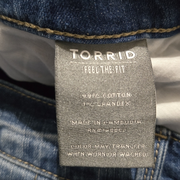Torrid Perfect Skinny Ankle Vintage Stretch Jeans Size 16R - Picture 6 of 6